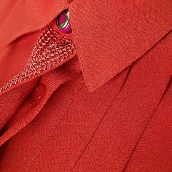 STARINGTON  Red Embroidered Button Blouse - Picture 10 of 15